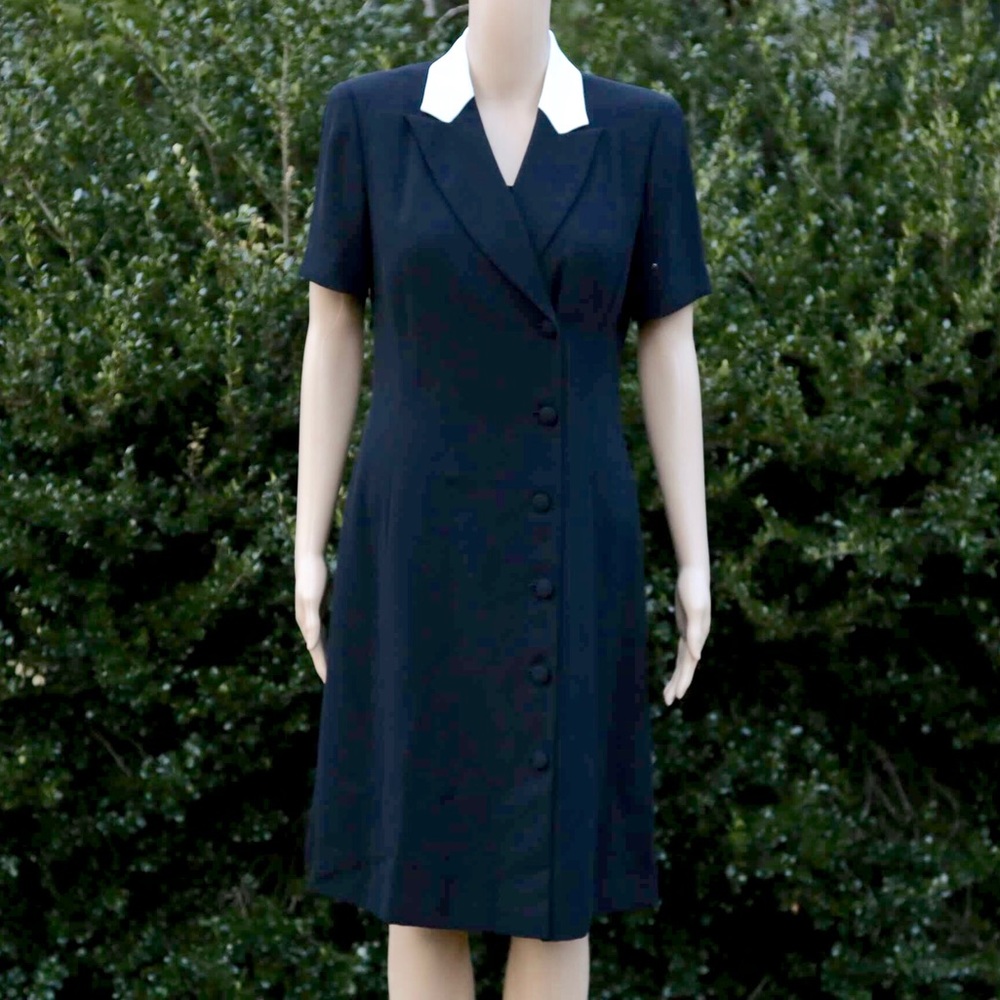 Vintage Jones New York double breasted dress